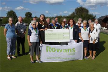 JILL COOK DAY - PRESENTATION OF CHEQUE TO ROWANS HOSPICE